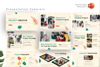 Cream Nature Project PowerPoint Presentation Template